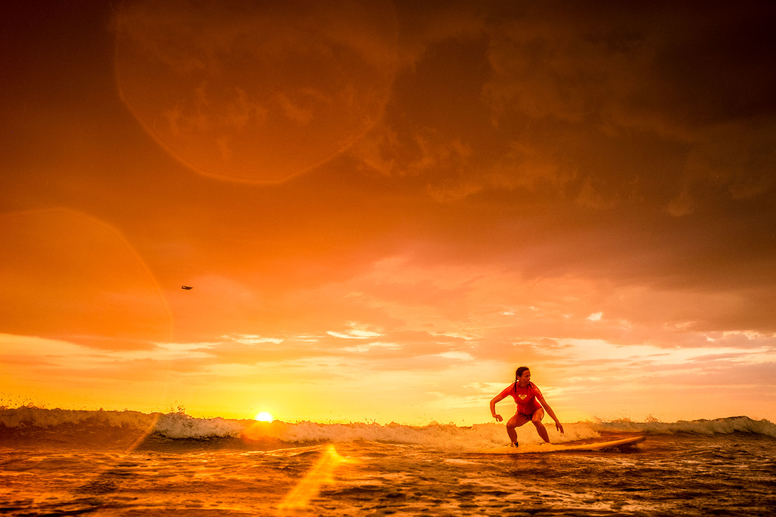 sunset and rain at playa guiones costa rica learn to surf surfer