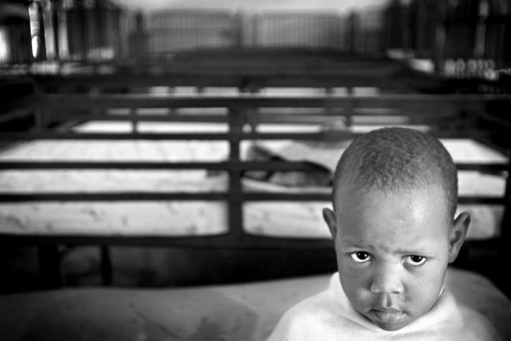 a scowl after bath house of hope orphanage la pointe port de paix haiti