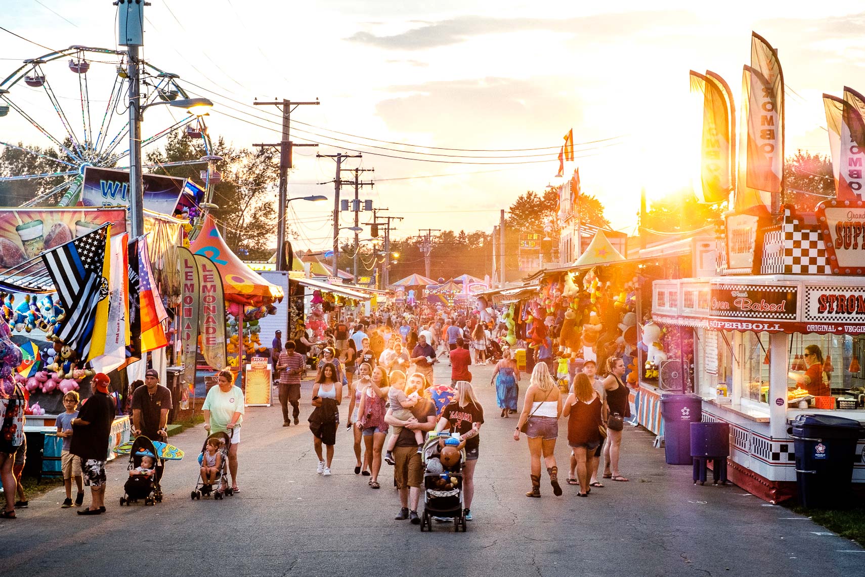 county fair sunset in ohio