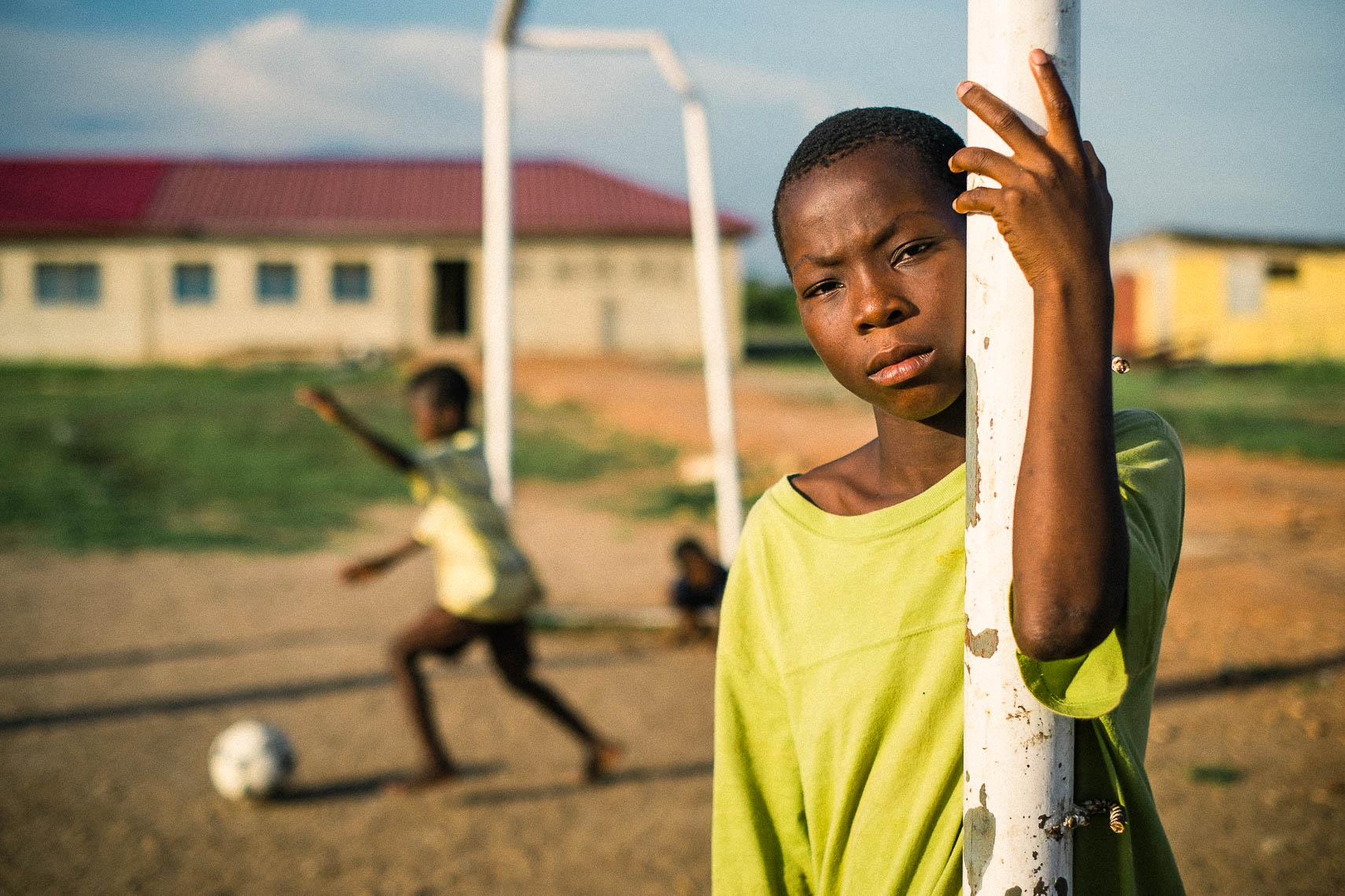 soccer football portrait - city of refuge orphanage - tema ghana