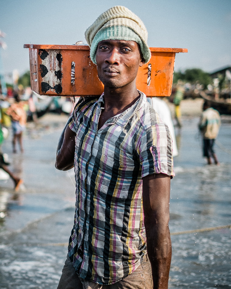 fisherman of teshie nungua fishing village ghana